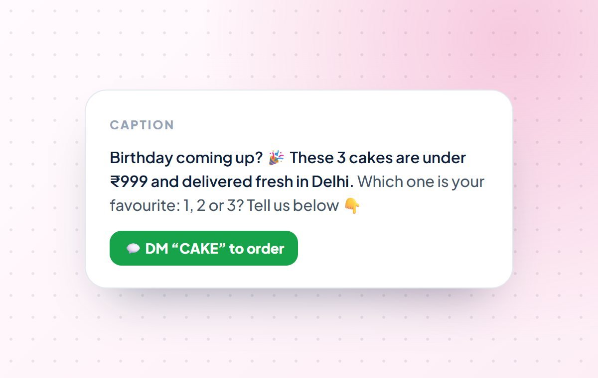 Step 4: Caption that sells