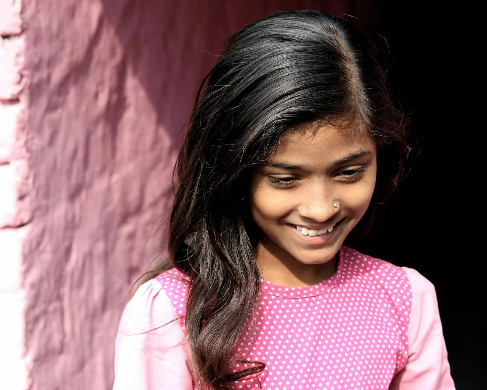 A smiling girl from one of our learning centres